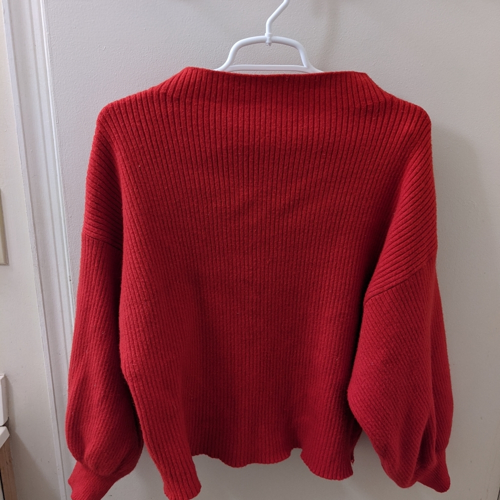 Anthropologie Line & Dot Red Sweater M